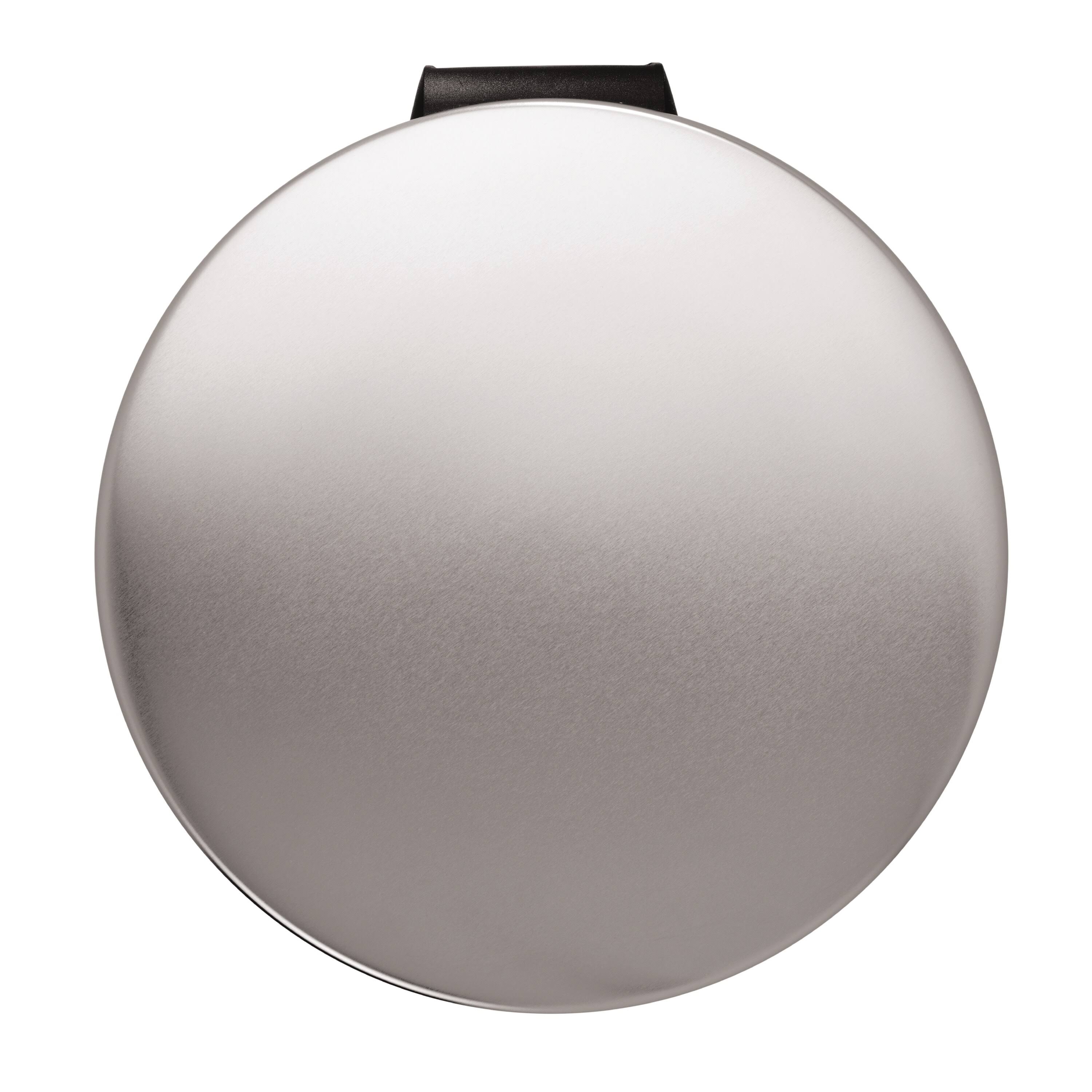 simplehuman 30L / 8 Gallon Round Step Trash Can, Brushed Stainless Steel