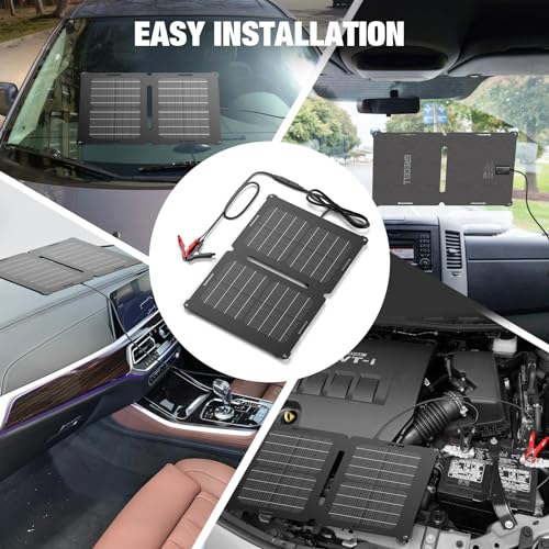 100W Portable Solar Panel, GRECELL 18V Foldable Solar Charger for Power Station Generator, High-Efficiency Solar Power Supply with Kickstand for Outdoor Camping RV Hiking Emergency