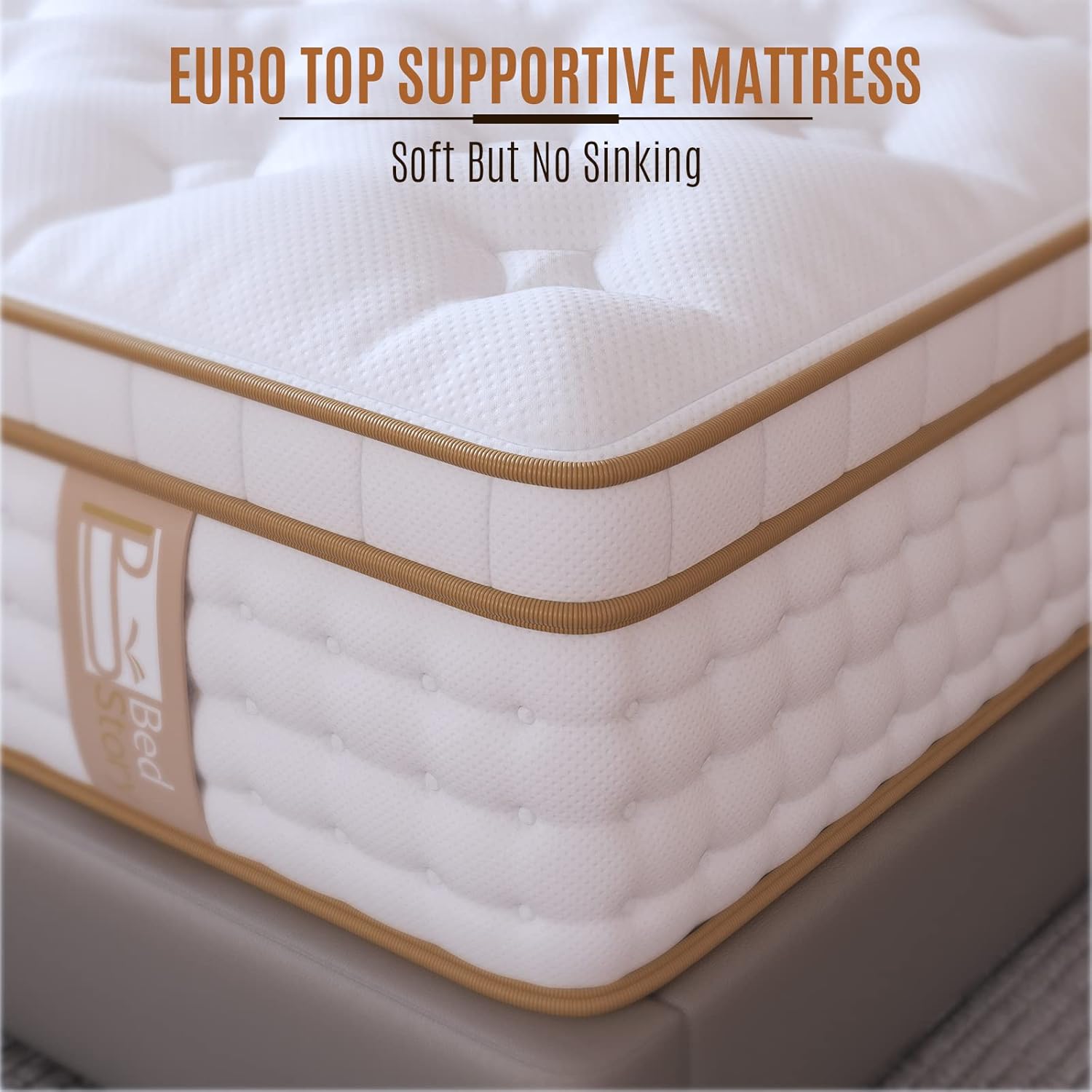 BedStory 12 Inch Queen Mattress, [Ultra-Durable] Gel Fresh Memory Foam and Innerspring Mattress in a Box, Low Motion Transfer, Comfortable and Quiet Sleep Mattresses, and Pressure Relief, Made in USA