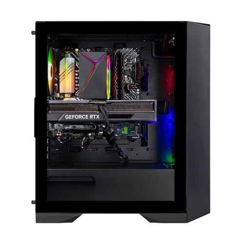 Skytech Azure Gaming PC Desktop, Ryzen 7 9700X 3.8 GHz (5.5GHz Turbo Boost), NVIDIA RTX 4060 8GB GDDR6, 2TB SSD, 32GB DDR5 RAM 6000 RGB, 650W Gold PSU, 360mm ARGB AIO, Wi-Fi, Win 11 Home