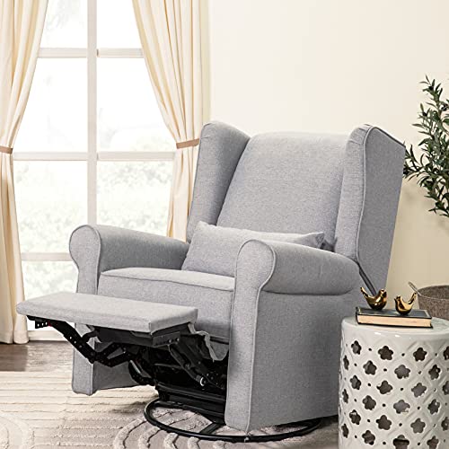 DaVinci Hayden Recliner and Swivel Glider in Shadow Grey, Greenguard Gold & CertiPUR-US Certified