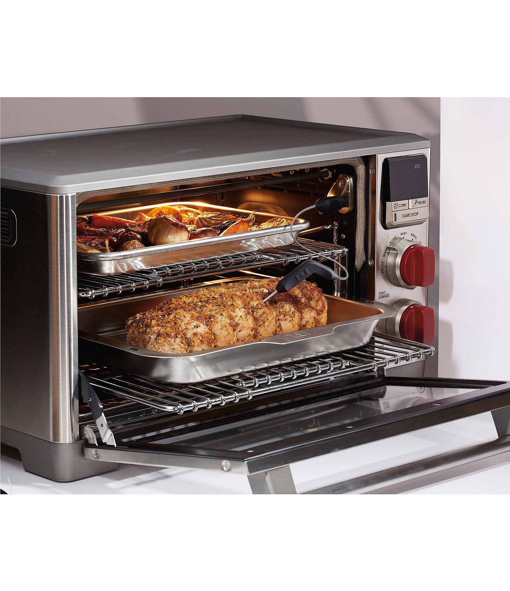 Wolf Gourmet Elite Countertop Oven with Red Knobs