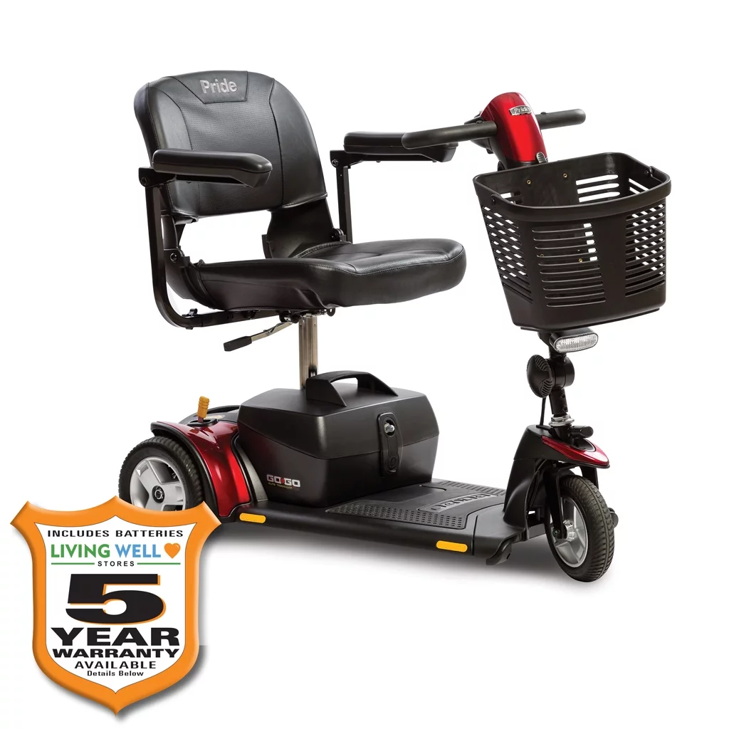 Pride Mobility GoGo Elite Traveller Plus 3 Wheel Scooter w/ Avail Ext Warr