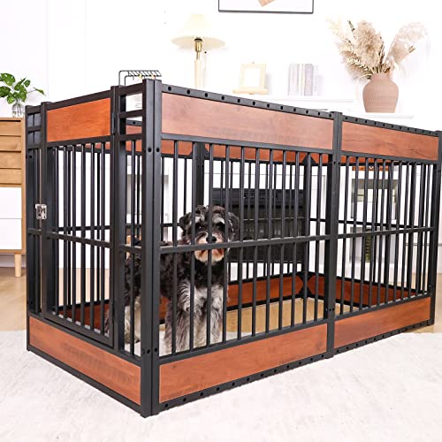 Dog Playpen, 31.5" Height Dog Pen Indoor, Heavy Duty, Safe and Sturdy, Furniture Style Puppy Pen