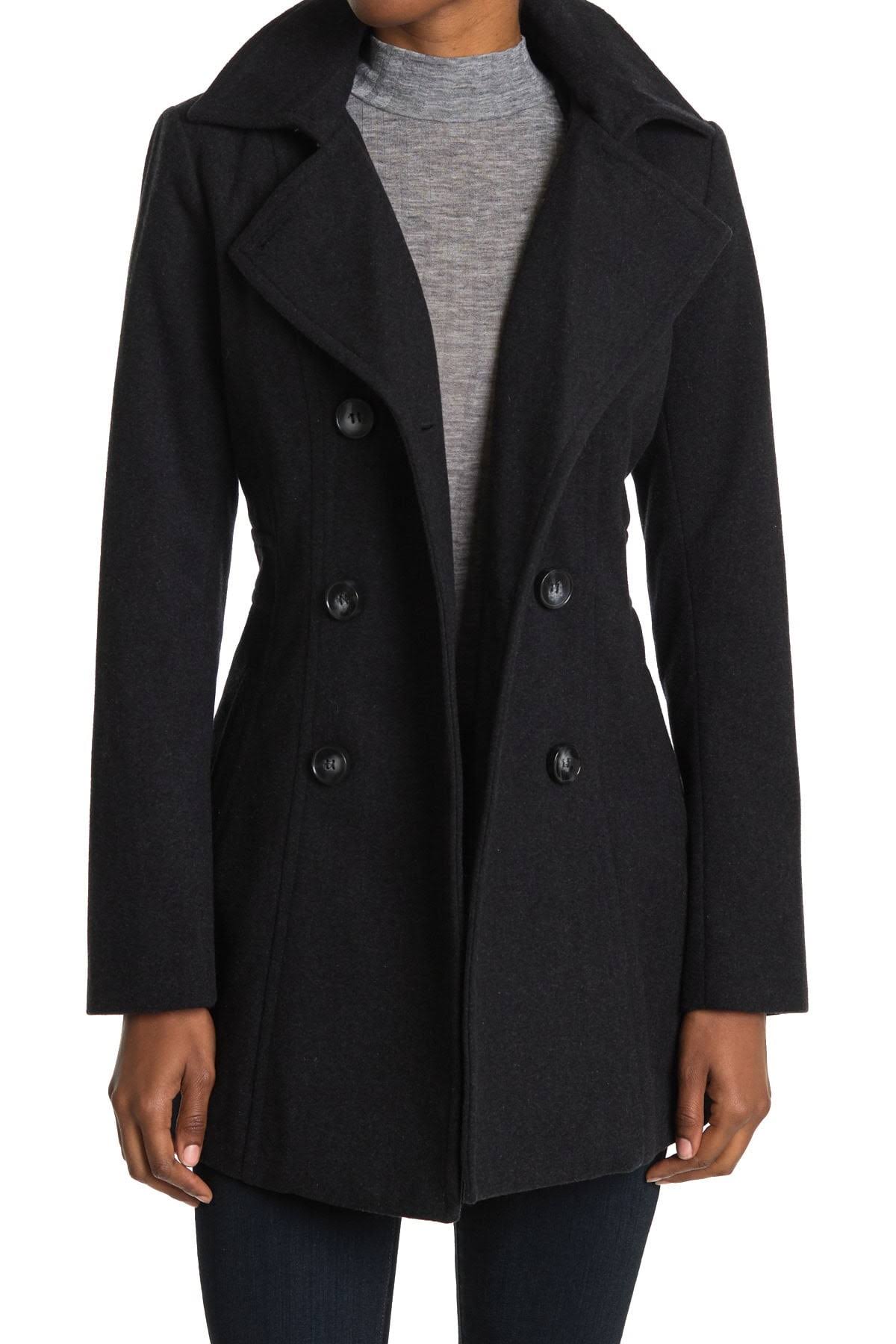 Nautica Double-Breasted Wool-Blend Peacoat - M