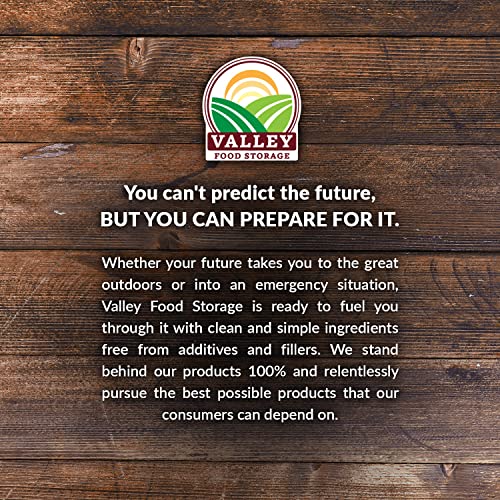 76 Serving Freeze Dried Meat & Rice Bucket | Premium Emergency Food Supply, Contains 1,044 g Protein | Non-GMO Survival Food 25 Year Shelf Life | Prepared Foods Survival Kits from Valley Food Storage