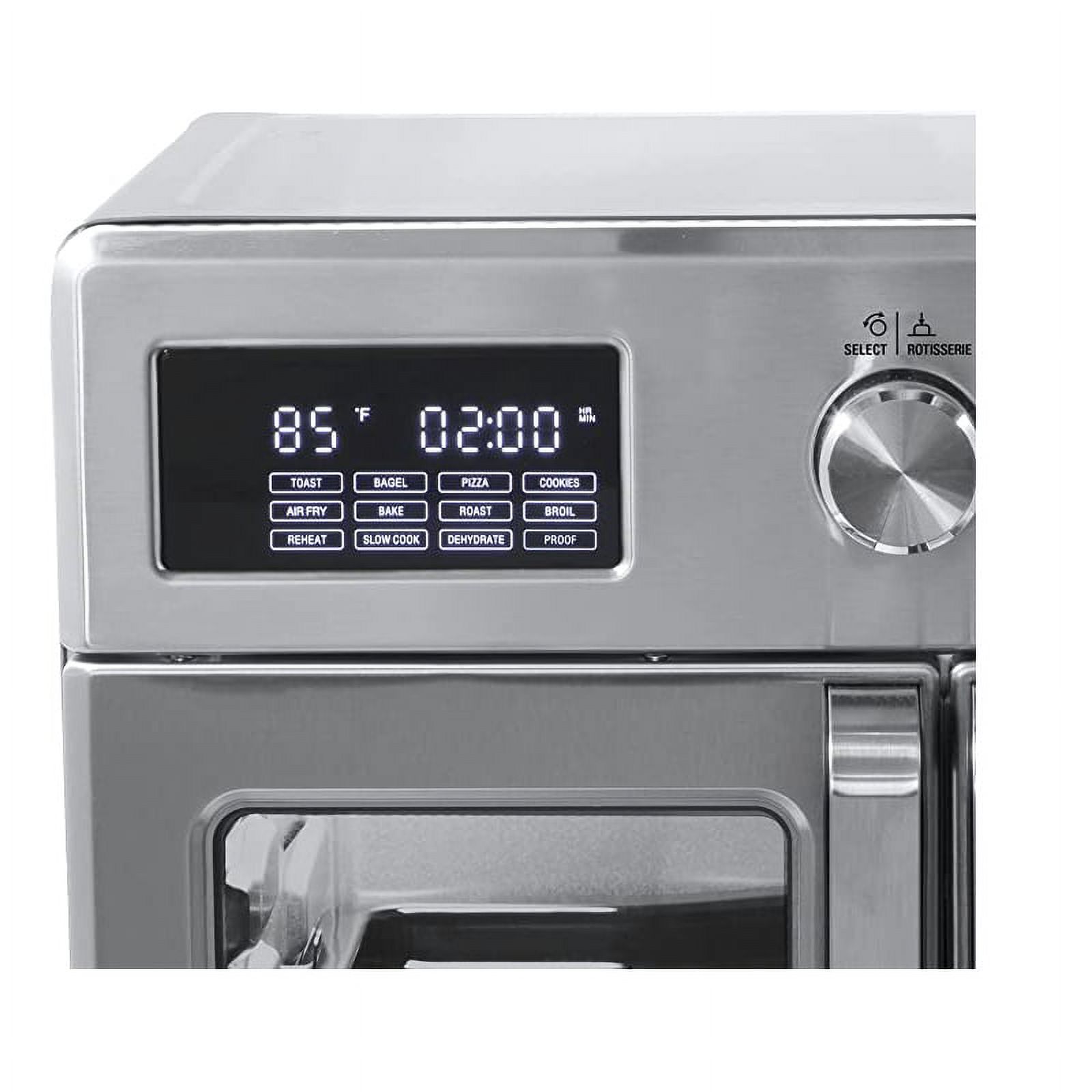 Bella Pro Series 90134 French Door Air Fryer Toaster Oven, Silver