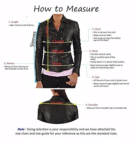 Women Leather Jacket - Lambskin Winter Vintage Motorcycle Biker Jacket, Moto Riding & Racing Jackets