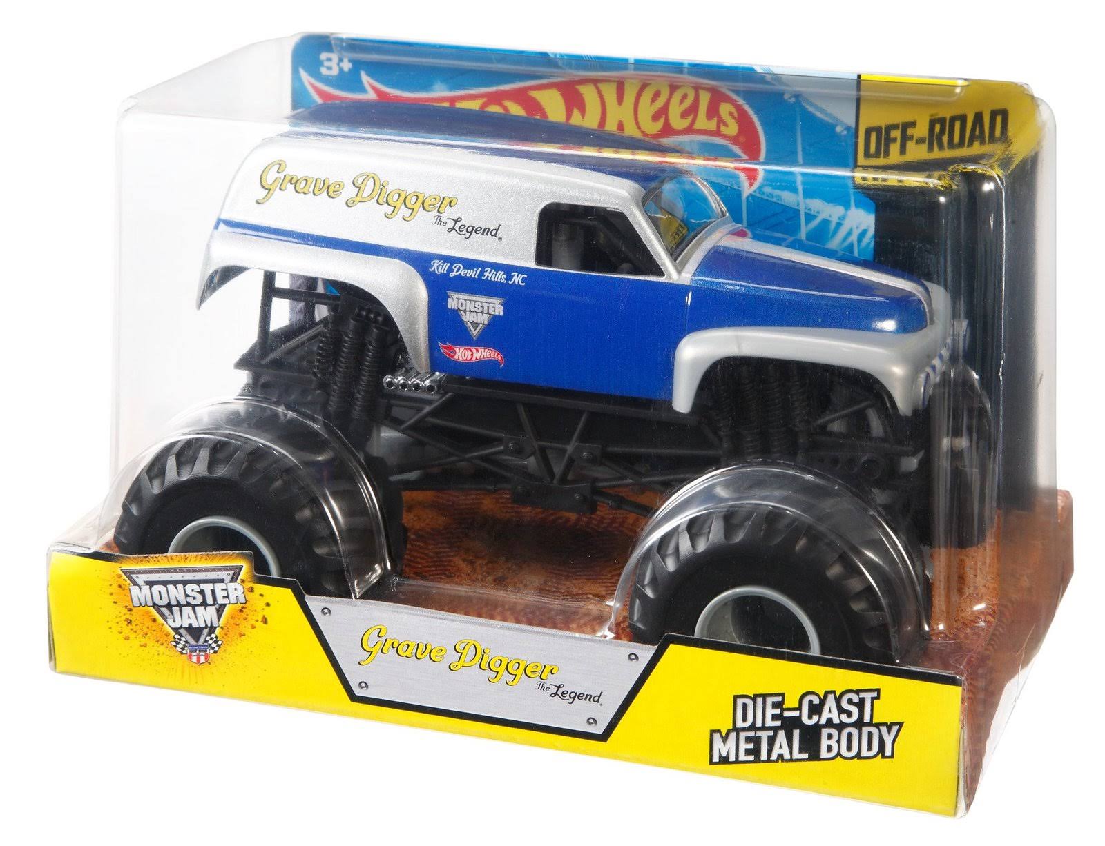 Hot Wheels Monster Jam 1 24 Scale Grave Digger The Legend Vehicle