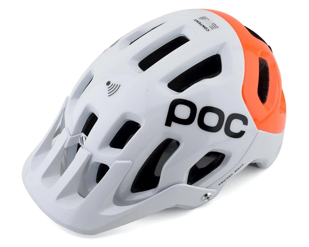POC Tectal Race Spin NFC Helmet - White Orange