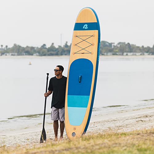 Retrospec Weekender Inflatable Stand Up Paddle Board Includes Paddle, Pump, and Accessories 10’6” Lightweight iSUP, Puncture Resistant Inflatable Paddle Board for Adults