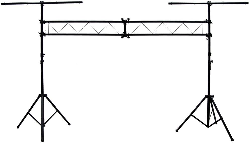 ASC Pro Audio Mobile DJ Light Stand 10 Foot Length Portable Truss Lighting System with T-Bar