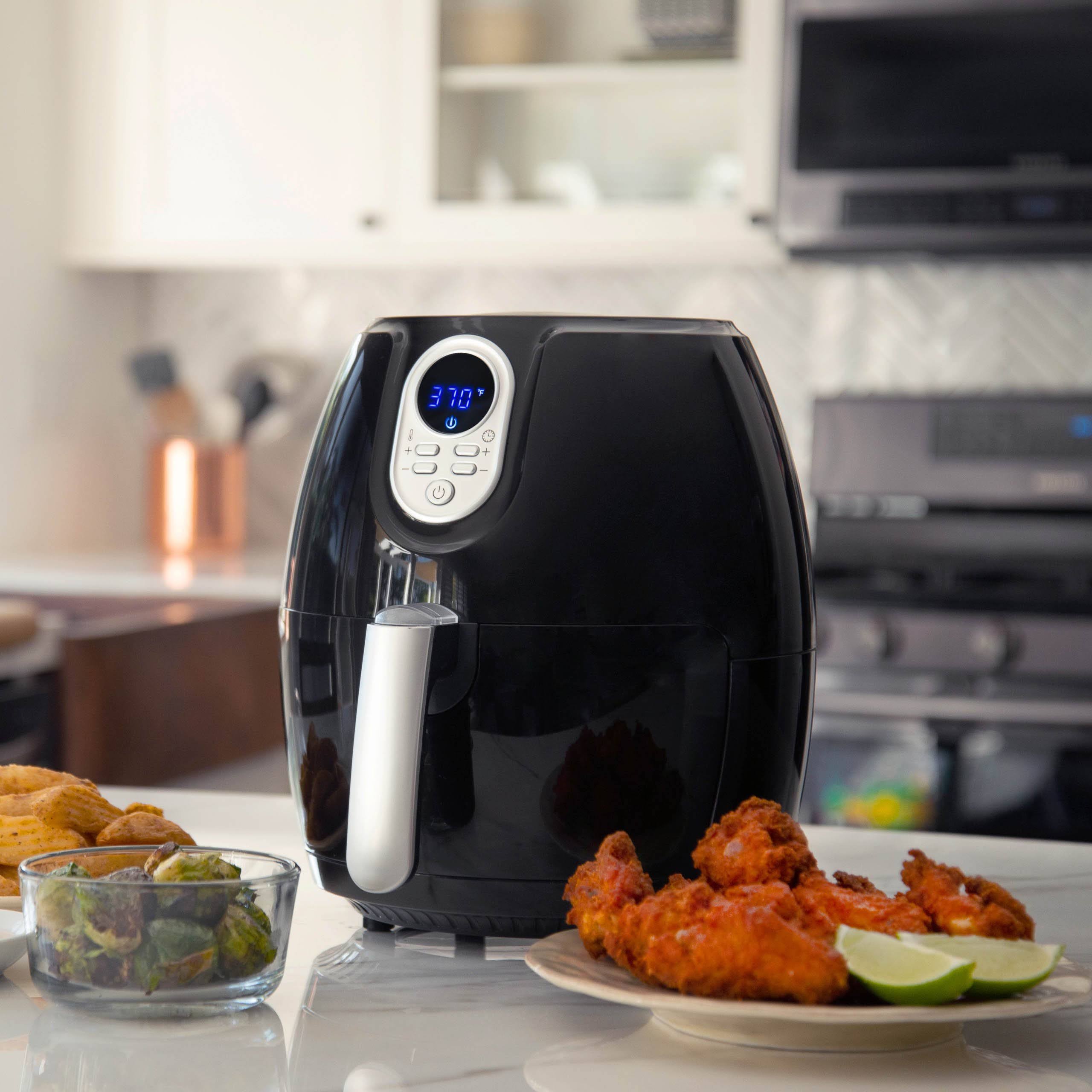 Magic Chef MCAF26DB Air Fryer, Digital, Black