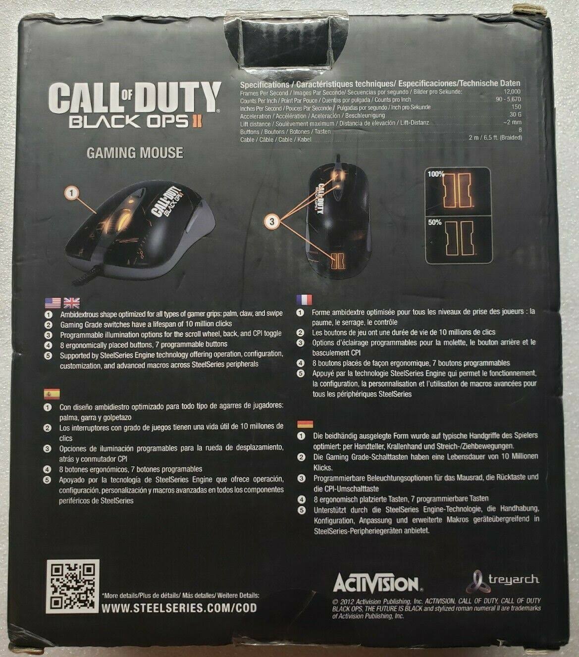 SteelSeries Call of Duty Black Ops II Gaming Mouse
