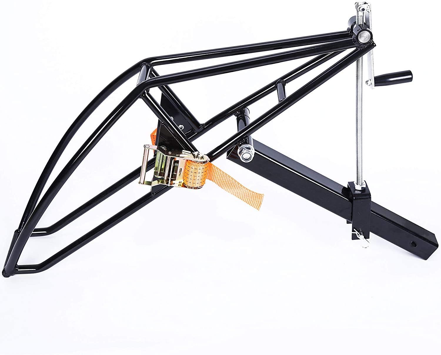 ECOTRIC Black Motorcycle Receiver Hitch Hauler Trailer Tow Dolly Rack Carrier 2”Class II Class III Receiver