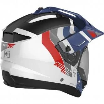 Nolan N70-2 x Decurio N-Com Helmet Blue Red Metal White Size XL