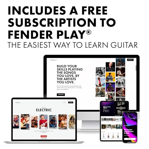 Fender Squier Debut Series Stratocaster HT HSS Electric Guitar, Beginner Guitar, 2-Year Warranty, Includes Free Lessons, Black with Satin Urethane Finish