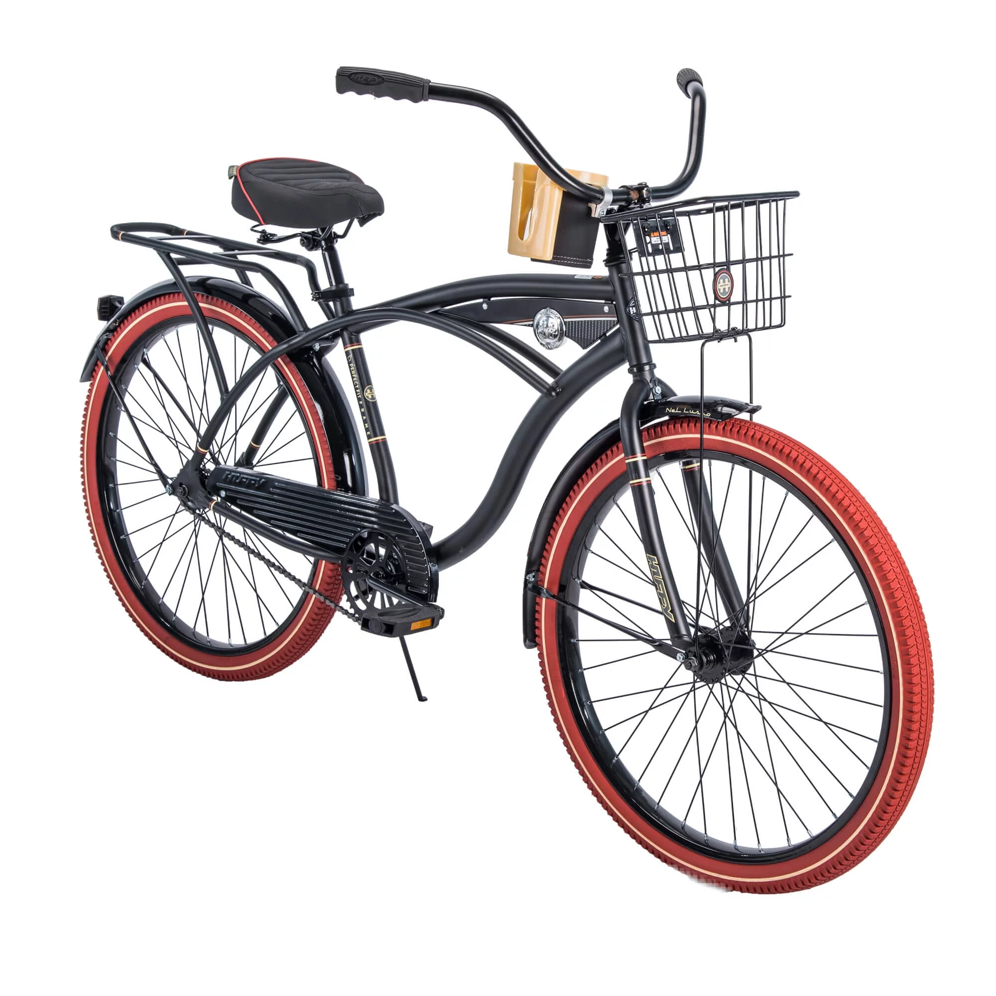 Huffy 26�� Nel Lusso Men's Cruiser Bike, Matte Black
