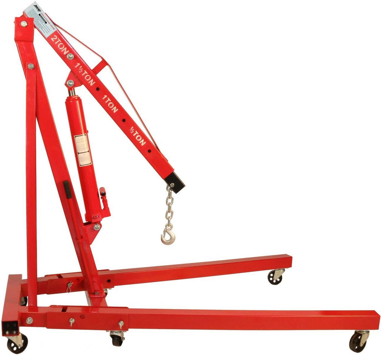 Dragway Tools 2 Ton Folding Hydraulic Engine Hoist Cherry Picker Shop Crane Hoist Lift
