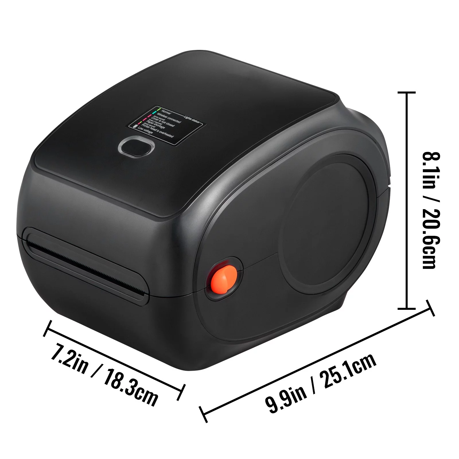 VEVOR Thermal Label Printer 4x6 300DPI USB/Bluetooth for Amazon eBay Etsy UPS