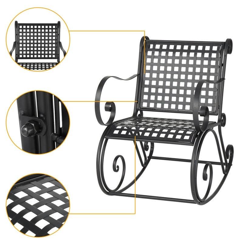 Patio Classic Iron Rocking Chair - Size E