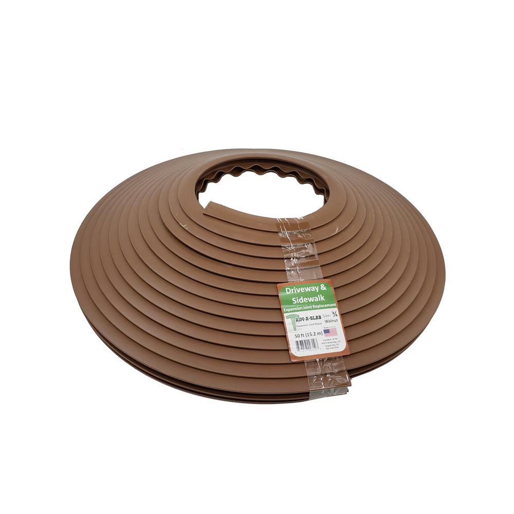 Trim-A-Slab 3/4 in. x 50 ft. Concrete Expansion Joint Replacement in Walnut 3103