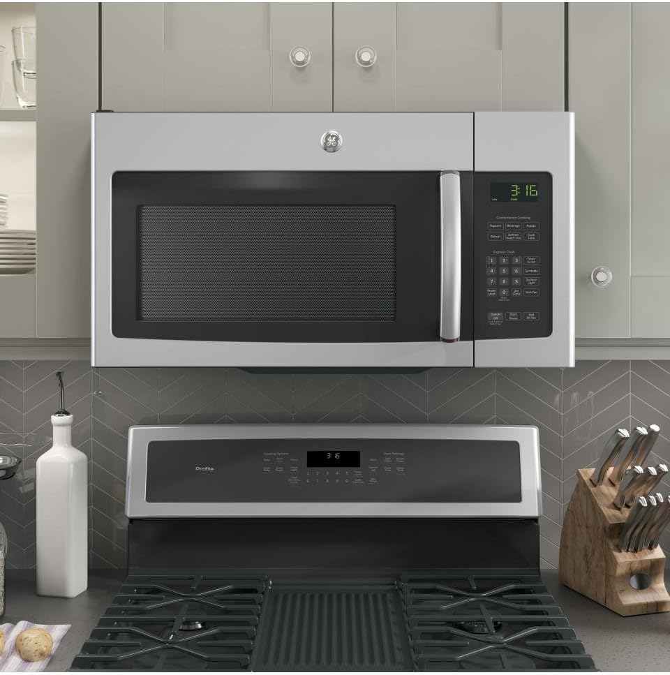 GE JNM3163RJSS 30 Over-the-Range Microwave with 1.6 cu. ft. Capacity, in Stainless Steel