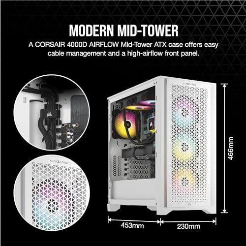 Corsair Vengeance i7500 Series Gaming PC - Liquid Cooled Intel Core i5 14600KF CPU - NVIDIA GeForce RTX 4060 Ti GPU - 32GB Vengeance RGB DDR5 Memory - 1TB M.2 SSD - Black