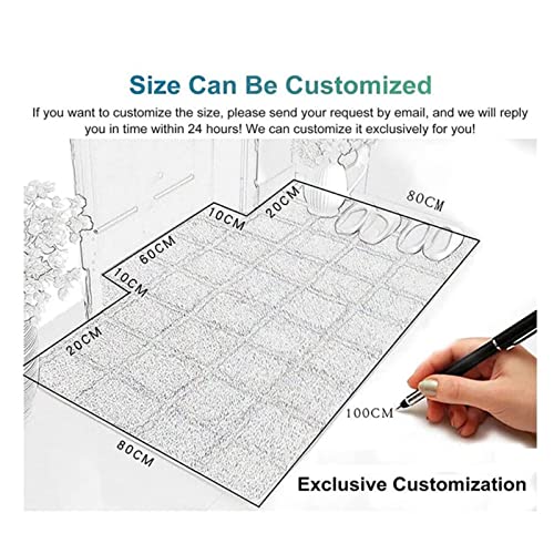 Clear Vinyl Plastic Floor Runner Protector 1.5mm Thick Runner Rug Hardwood Cover Protector Clear Carpet, Wood Floor/Tile/Table Top Waterproof Rug Runner,90/114cm Wide,length 50-400cm,Area Rug Clear Vi