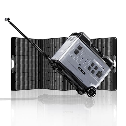 OUKITEL Portable Power Station P5000, Solar Generator with 5120Wh, 5x2200W AC Outlets (4000W Surge), 2.8H Full Charge, 1000W MPPT Solar, for Emergency, Home Backup, RV, Off-grid