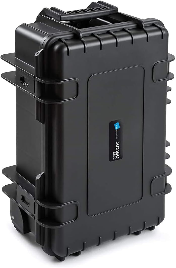 B&W International Jumbo 6600 Outdoor Tool Case with Pocket Tool Boards, Black