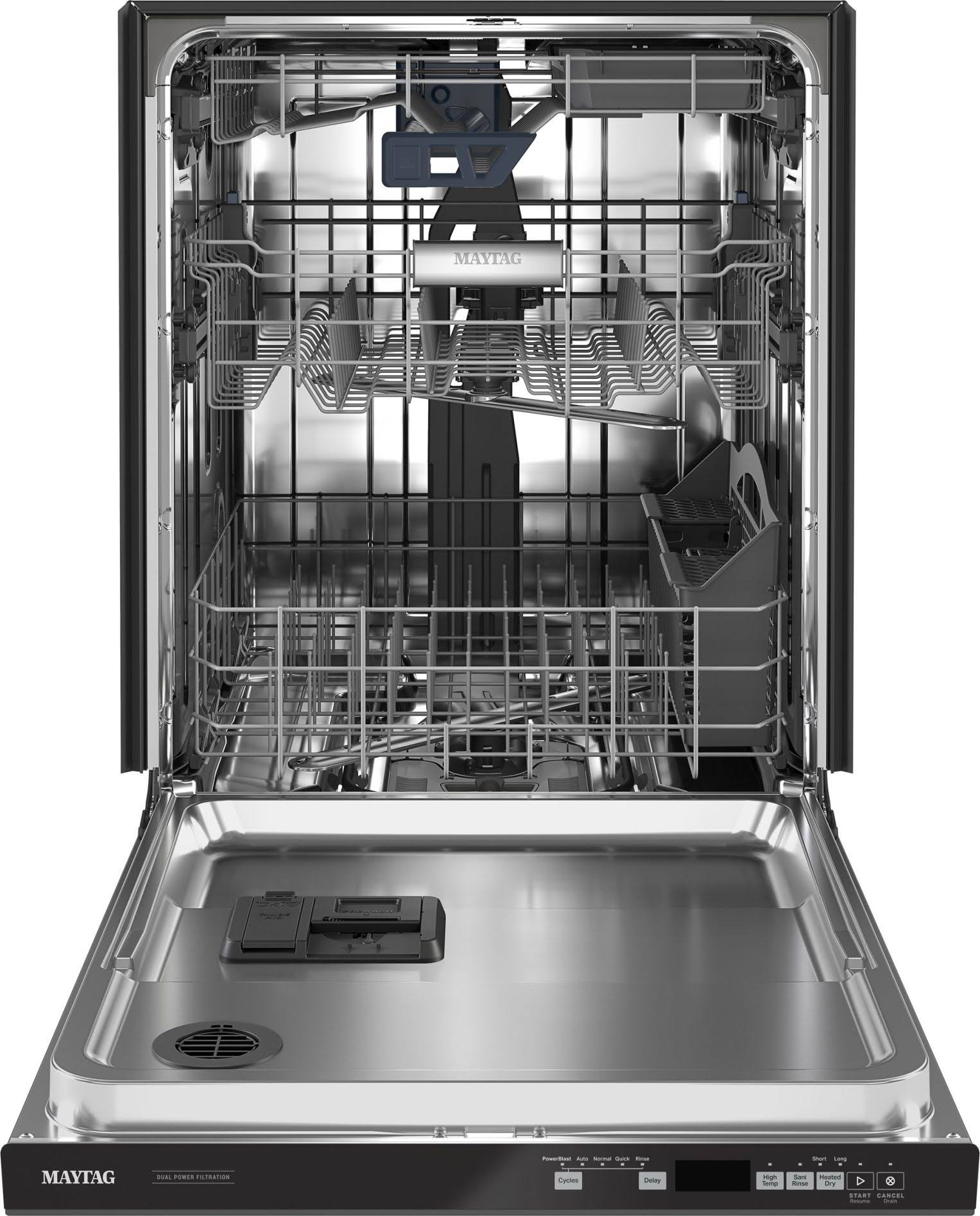 Maytag Top Control Dishwasher with Third Level Rack and Dual Power Filtration MDB8959SKB - Black