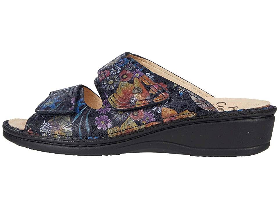 Finn Comfort Jamaica Dark Blue Irpino Leather Soft Footbed 39