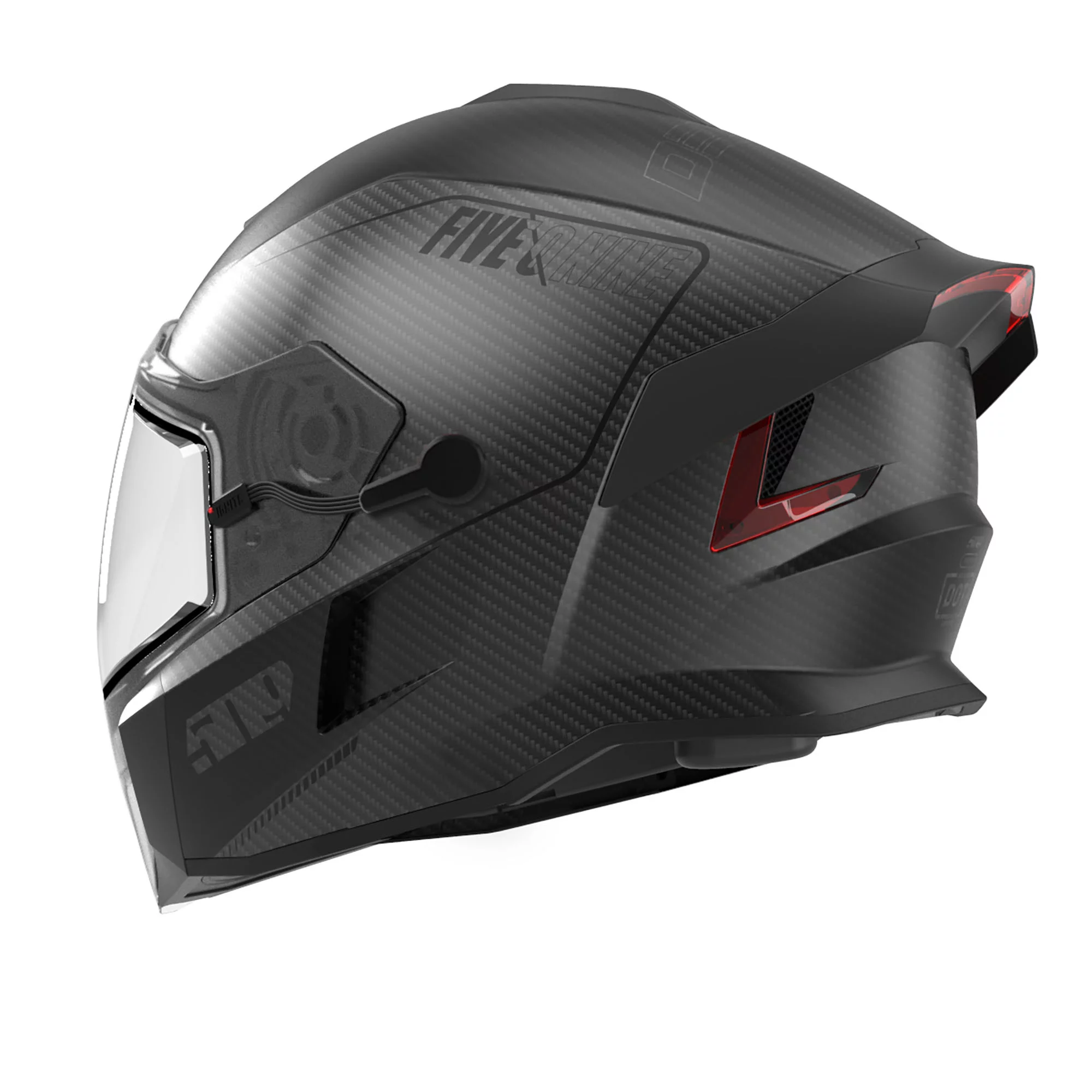 509 Delta V Carbon Ignite Snowmobile Helmet Heated Visor - Black Ops - SML
