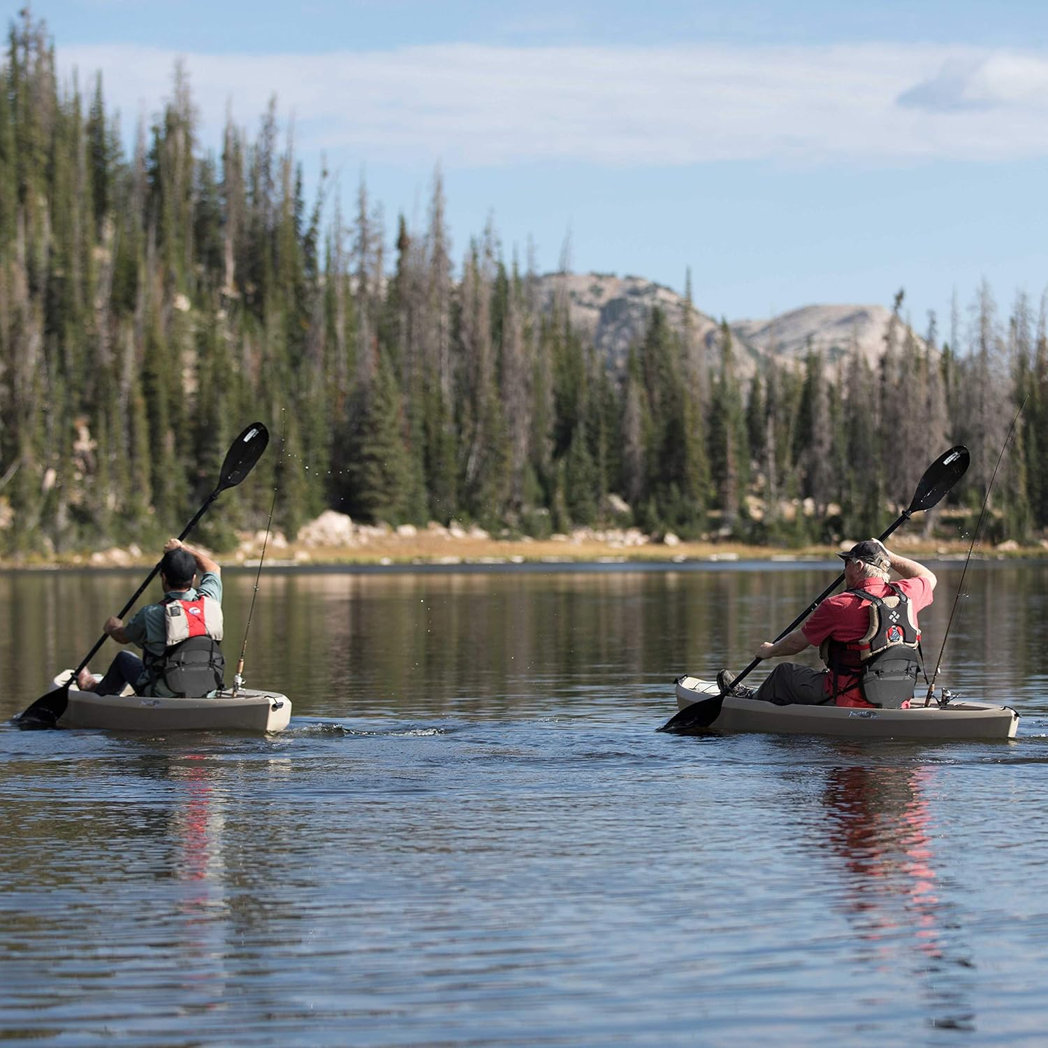 Lifetime 90806 Tamarack Angler 100 Fishing Kayak - 2 Pack (Paddles Included)