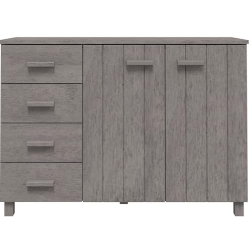Buffets & Sideboards Sideboard Light Gray 44.5"x15.7"x31.5" Solid Wood Pine,Rewritten:Important:Assembly is required for this sideboard. For safety, it comes with a wall attachment device to prevent o
