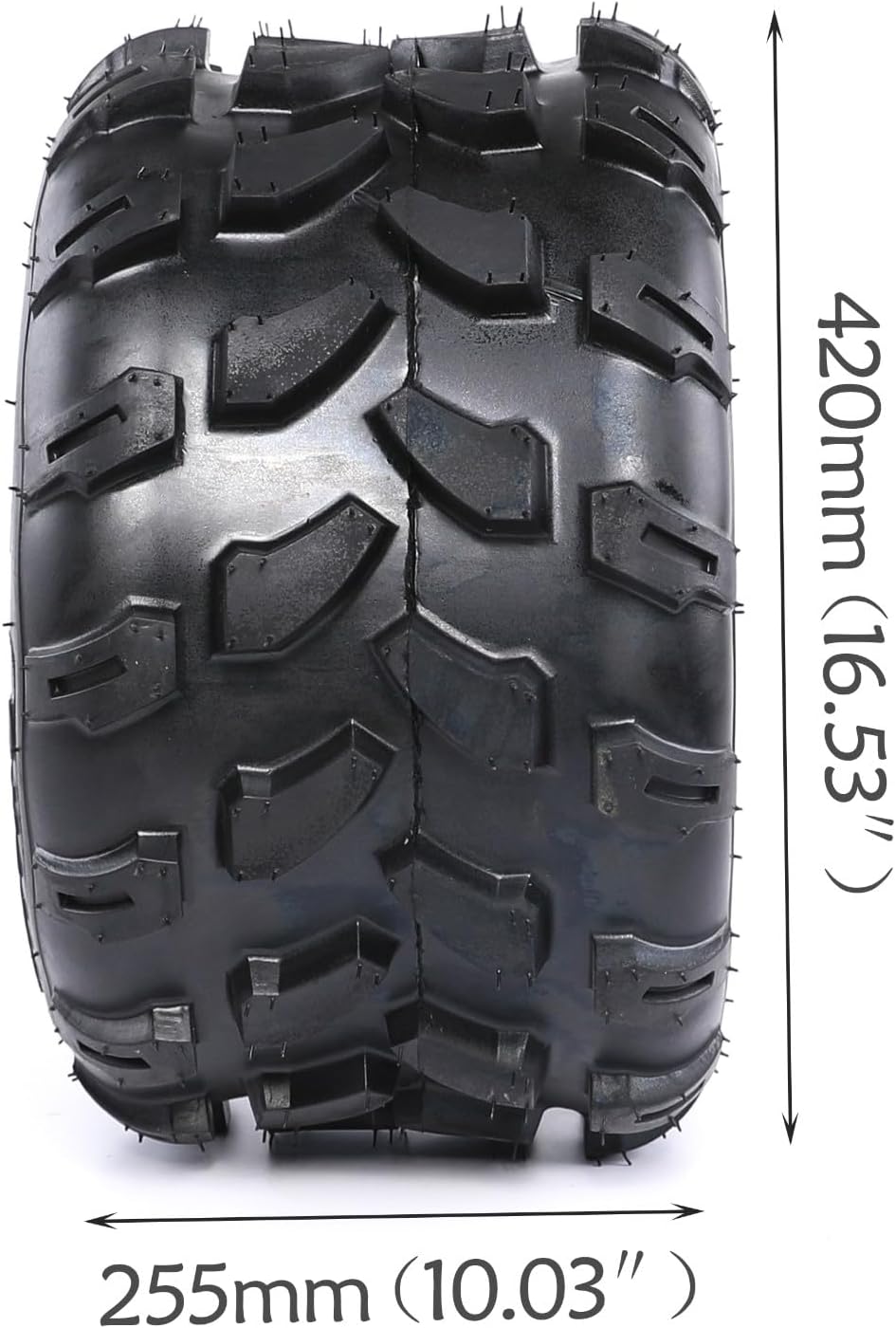 ATV Go Kart Quad Bike Tire Set - 19x7-8 Front & 18x9.50-8 Rear Tubeless Tires, Durable 4-Wheel Drive Off-Road Performance for Adventurous Riders