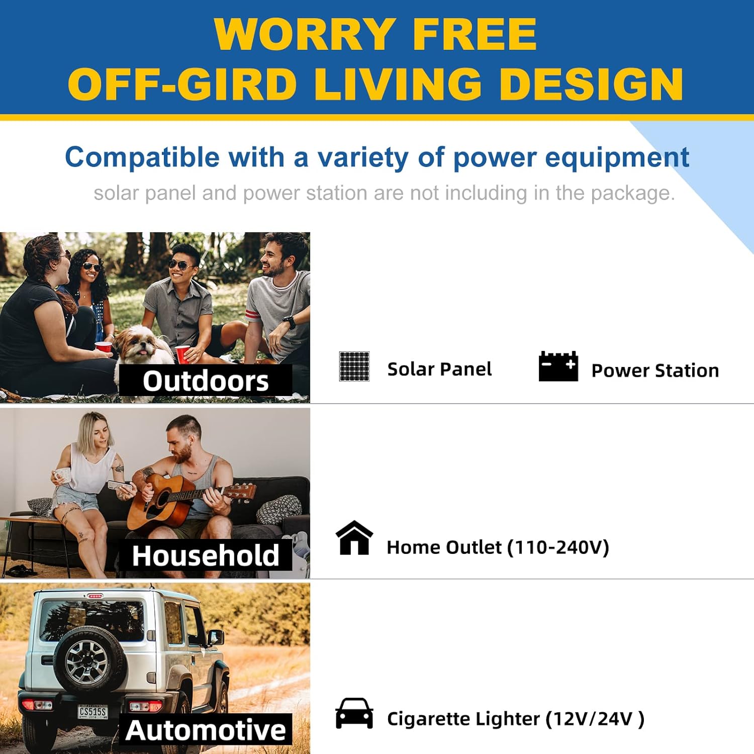 SetPower AJ40 Portable Refrigerator for Car, 12 volt Fridge Freezer, 12V Compressor Cooler, RV Refrigerator for Camping, 0℉-50℉, Dual Zone, Home and Car Use, DC 12/24V, AC 110/240V (43 Quarts)