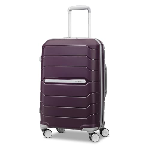 Samsonite Freeform 21-Inch Hardside Carry-On Luggage - Hardshell Carry-On Suitcase - TSA, Airline-Approved - Expandable Hard Shell, Smooth Rolling Spinner Wheels for Lightweight Travel - Navy