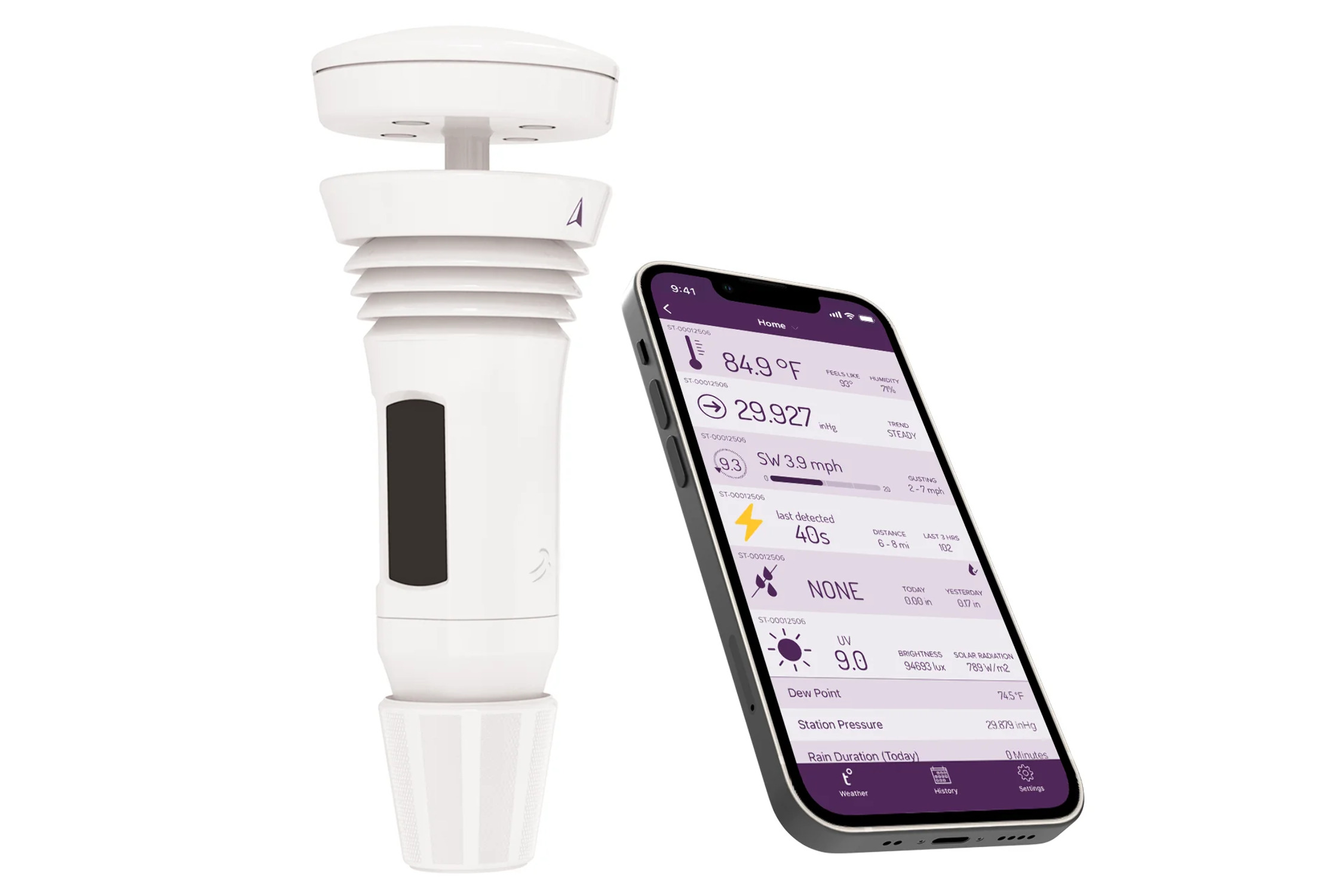 Tempest Weather System with Built-in Wind Meter, Rain Gauge, and Accurate Weather Forecasts, Wireless, App and Alexa Enabled, including Hub