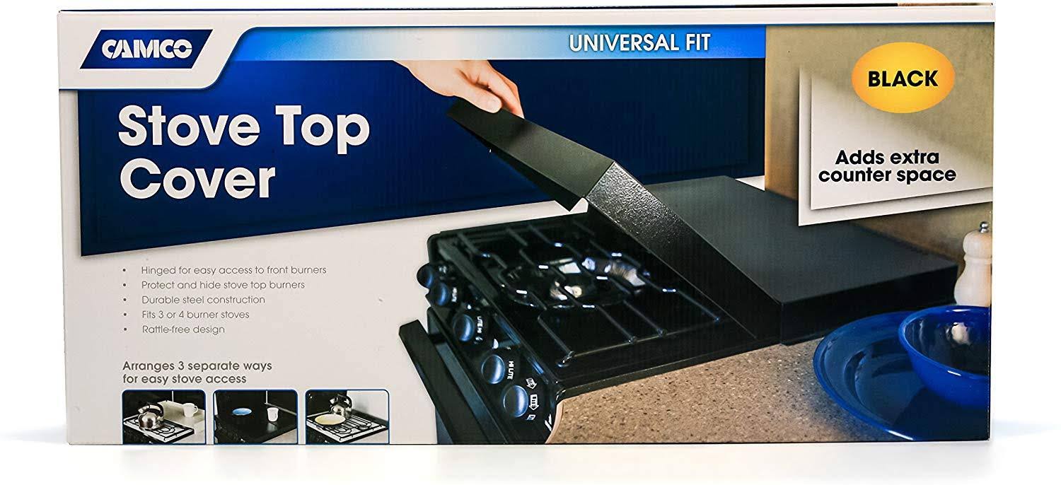 Camco 43554 - Universal Fit Black Stove Top Cover