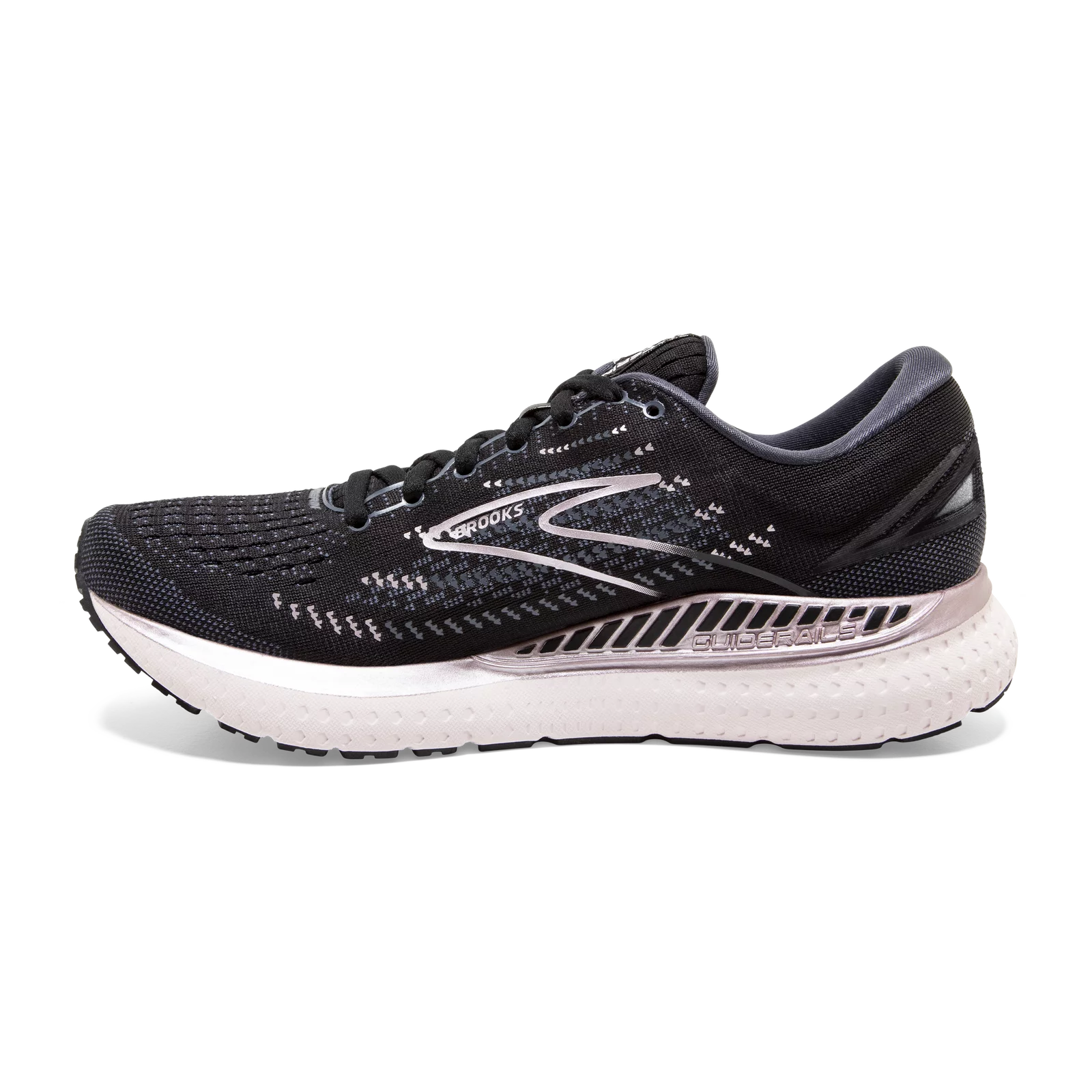 Brooks Women's Glycerin GTS 19 Running Shoe (Transcend) - Black/Ombre/Metallic - 6.5 B (M)