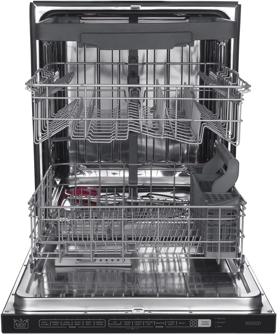 Kucht K6502D-2022 K6502D Professional 24" Top Control Dishwasher, Stainless-Steel