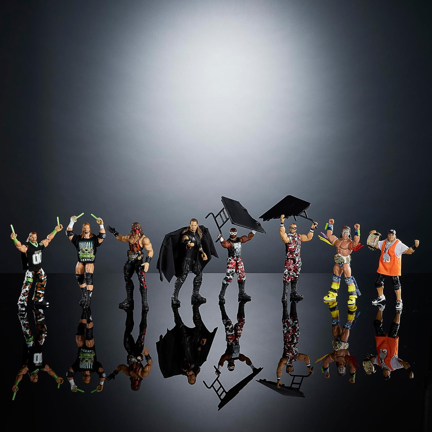 Ringside WWE from The Vault Exclusive Series 1 - Set of 8 Toy Wrestling Action Figures