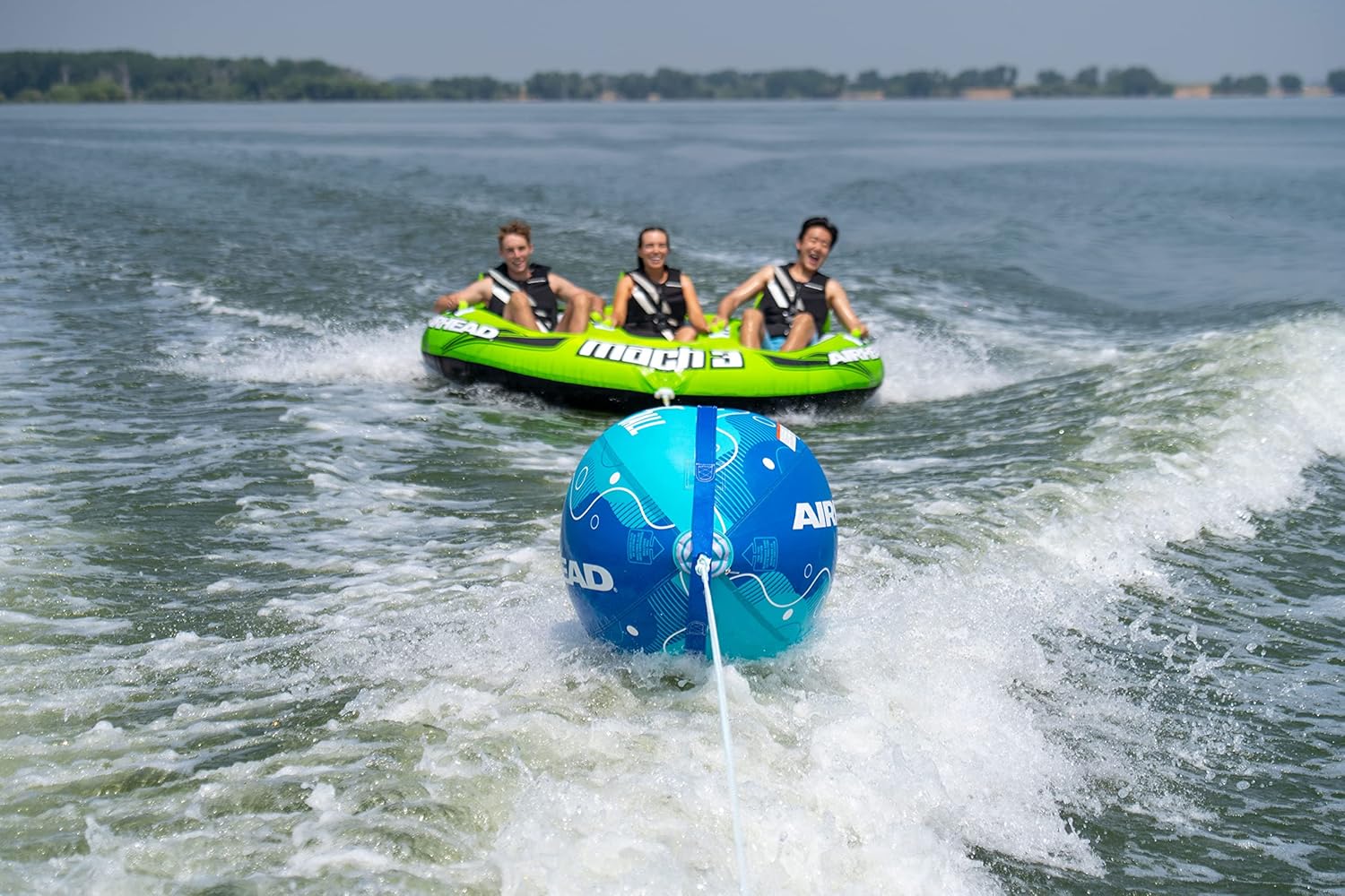AIRHEAD AHBB-2030D Booster Ball 4-Rider - 60',Blue