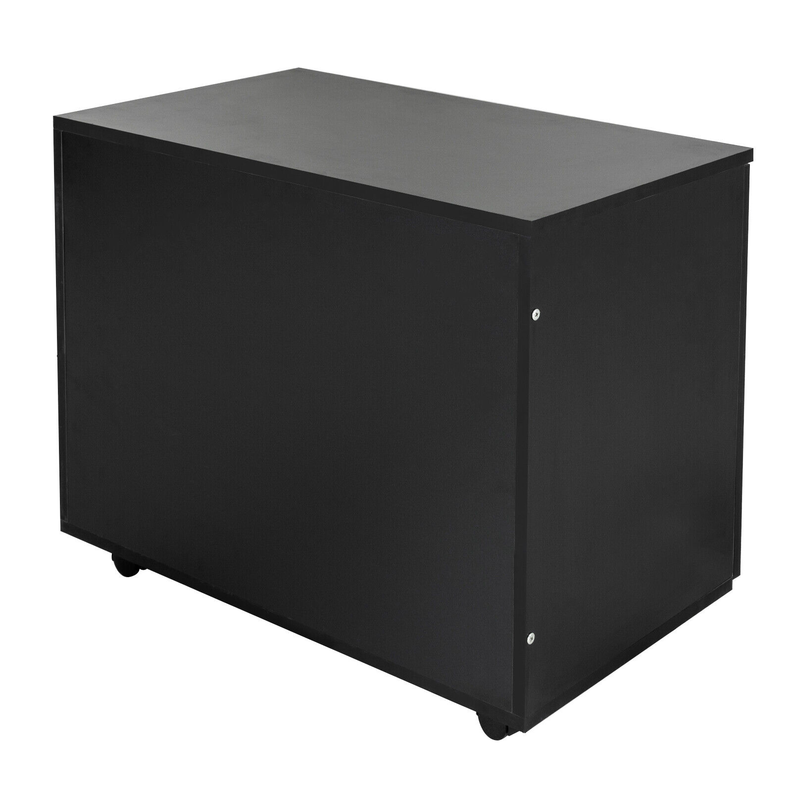 3-Drawer MDF Dresser Chest with Door Mobile File Storage Cabinet Printer Stand