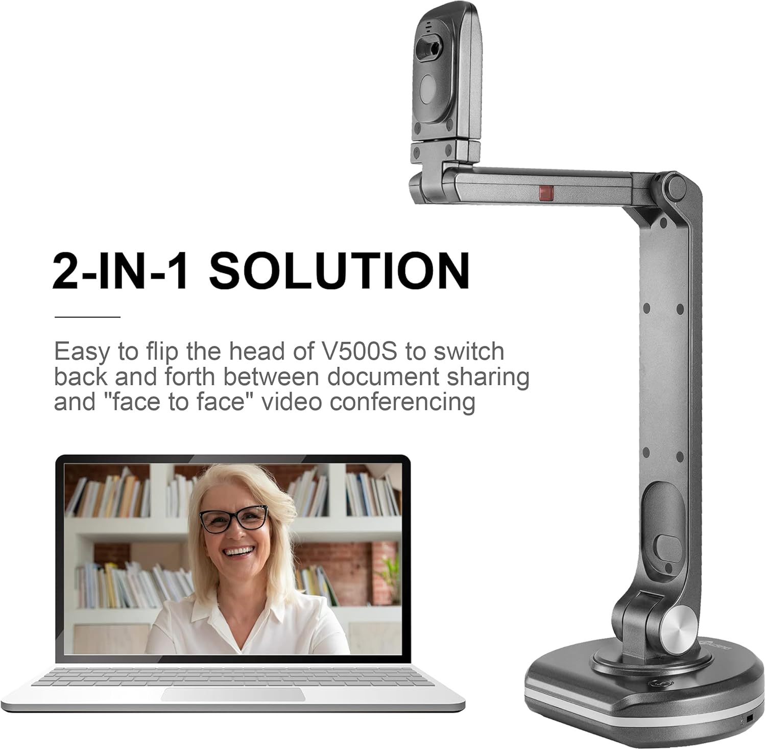 JOYUSING 8MP HD USB Document Camera for Teachers with Light, Mac, Windows, Chromebook Compatible Excellent for Online Teaching, Distance Learning, Web Conferencing