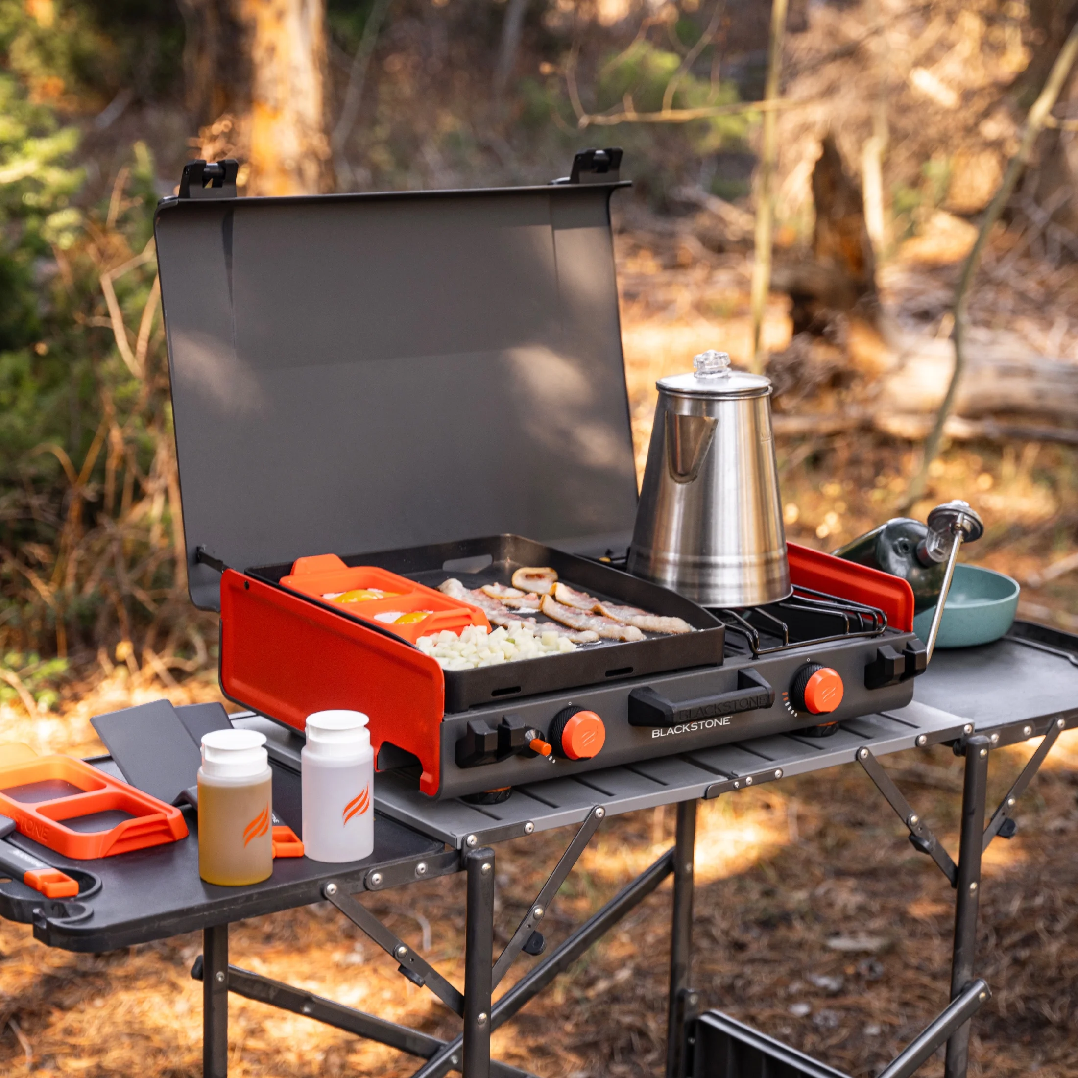 Blackstone Adventure Ready 14” Propane Camping Griddle with Side Burner