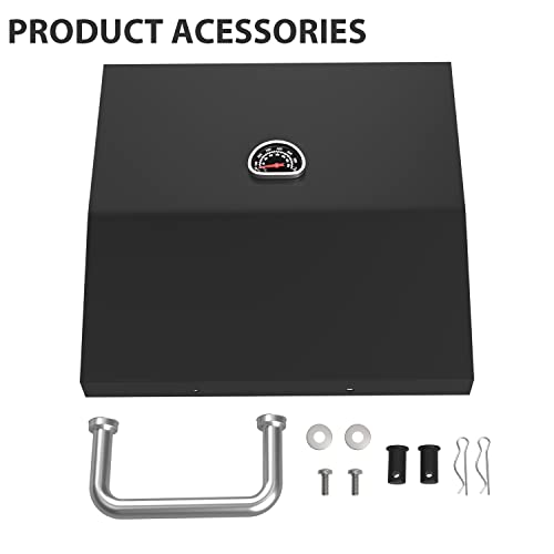 Upgrade Cover Hinged Lid w/Thermometer for Blackstone 36 Inch Griddle 1836 1554 1565 1825 1866 2149 1984 2151 1863 2122 1841 and More, Griddle Grill Hard Cover Flat Top Lid for Blackstone 36" Lid