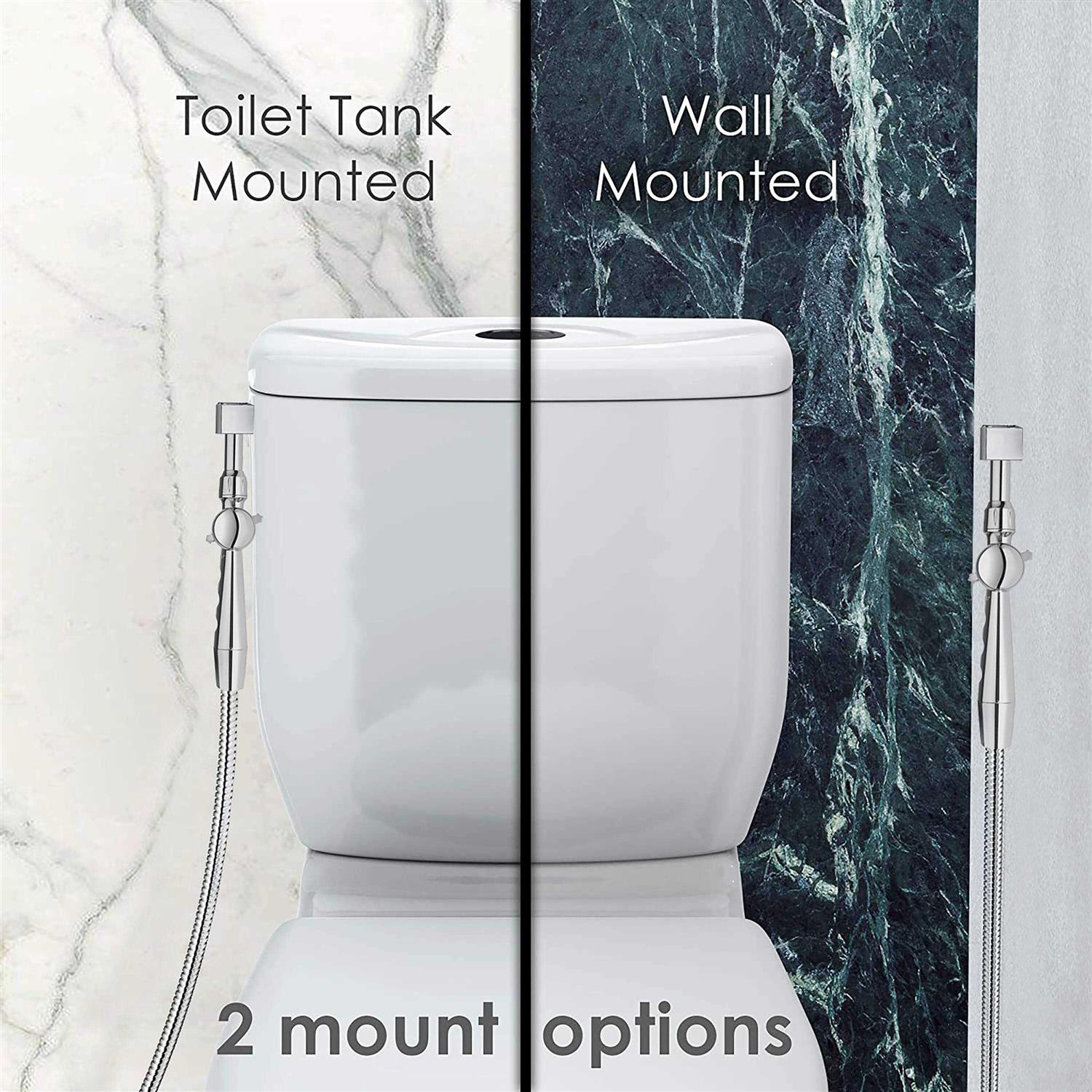 RinseWorks All Brass Aquaus 360 Handheld Bidet Sprayer for Toilet